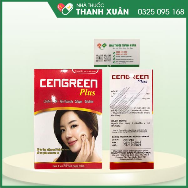 Cengreen Plus bổ sung dưỡng chất cho da, tóc, móng